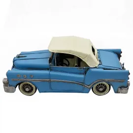 Vintage El Yapımı Metal Dekoratif Kuyruklu Chevrolet Araba