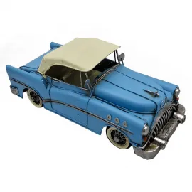 Vintage El Yapımı Metal Dekoratif Kuyruklu Chevrolet Araba