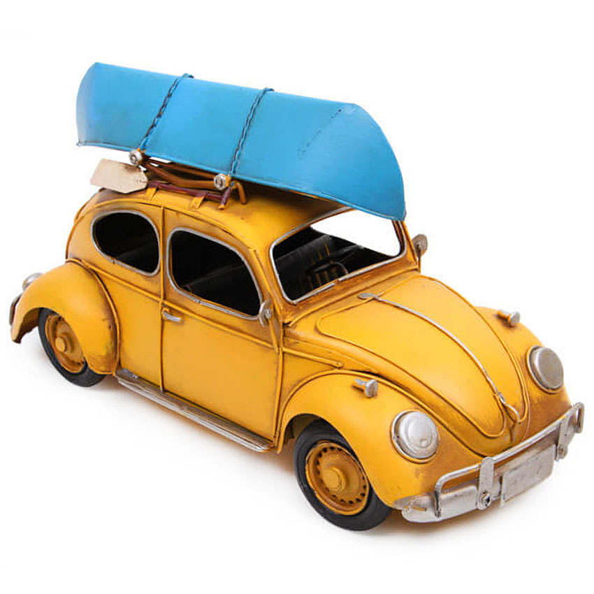 Dekoratif Metal Volkswagen Beetle Araba (Büyük Boy)