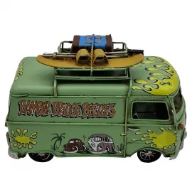 Dekoratif Metal Çerçeveli Hippi Vosvos Minibüs