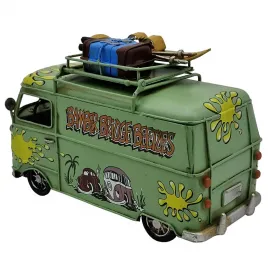 Dekoratif Metal Çerçeveli Hippi Vosvos Minibüs