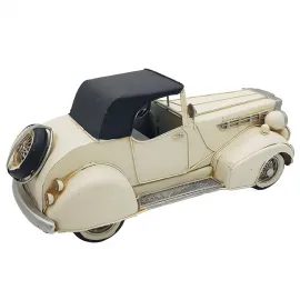 Custom Royce Rolls Metal Klasik Dekoratif Araba - Krem