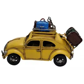 Vintage Tasarım Hediyelik Metal Vosvos Araba - Fotoğraf Çerçeveli