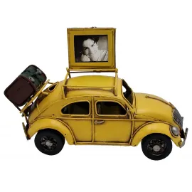 Vintage Tasarım Hediyelik Metal Vosvos Araba - Fotoğraf Çerçeveli