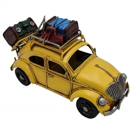 Vintage Tasarım Hediyelik Metal Vosvos Araba - Fotoğraf Çerçeveli