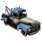 Dekoratif Metal El Yapımı Vintage Araba Çekici Oto Kurtarıcı Kamyonet