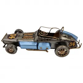 Dekoratif Lotus Seven Metal Nostaljik Yarış Arabası El Yapımı Biblo