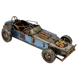 Dekoratif Lotus Seven Metal Nostaljik Yarış Arabası El Yapımı Biblo