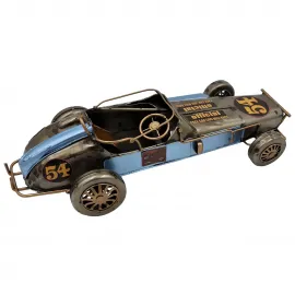 Dekoratif Lotus Seven Metal Nostaljik Yarış Arabası El Yapımı Biblo