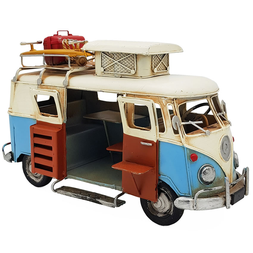 Büyük Boy Retro Dekoratif Volkswagen Karavan Vosvos Minibüs