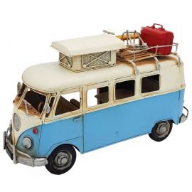 Büyük Boy Retro Dekoratif Volkswagen Karavan Minibüs