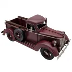 Dekoratif Metal Vintage Kamyonet - Bordo