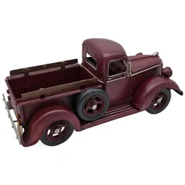 Dekoratif Metal Vintage Kamyonet - Bordo