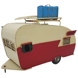 Dekoratif Metal Karavan Nostaljik Tenteli