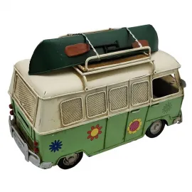Dekoratif Kanolu Kumbaralı Nostaljik Vosvos Minibüs Karavan