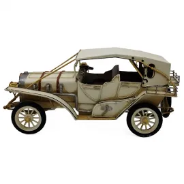 Golden Bugatti Vintage Metal Dekoratif Araba Modeli