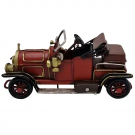 Küçük Boy Vintage Dekoratif Metal Araba - Ofis ve Ev Dekoru İçin Nostaljik Hediye