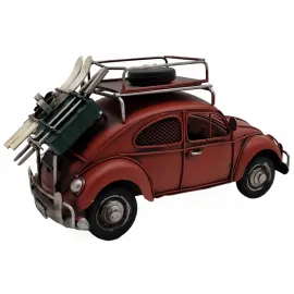 Dekoratif Kumbara ve Çerçeveli Kar Patenli Vosvos Araba