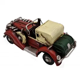 Küçük Boy Dekoratif Metal Klasik Araba Maketi - Vintage Masaüstü Süsü