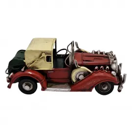Küçük Boy Dekoratif Metal Klasik Araba Maketi - Vintage Masaüstü Süsü