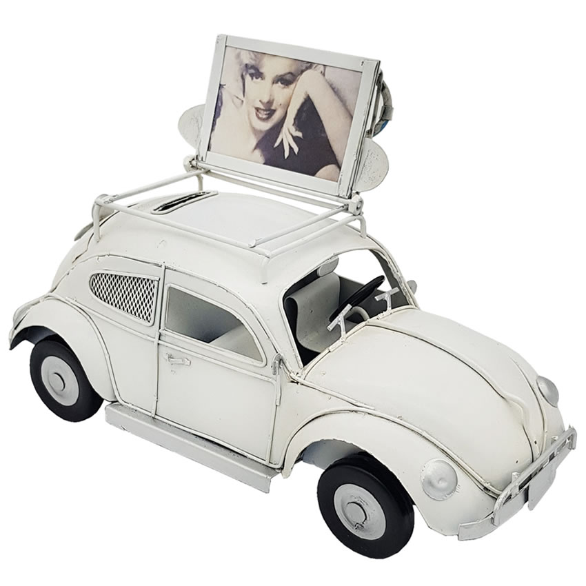 Dekoratif Metal VW Beetle Vosvos Araba Kumbaralı ve Çerçeveli Dekoratif Metal VW Beetle Vosvos Araba Kumbaralı ve Çerçeveli