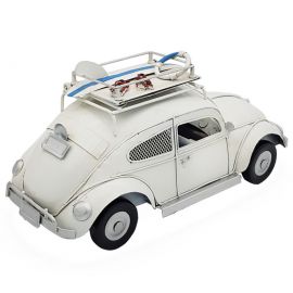 Dekoratif Metal VW Beetle Vosvos Araba Kumbaralı ve Çerçeveli