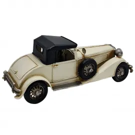 Dekoratif Eskitme Metal Koleksiyonluk Klasik Araba Maketi