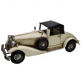 Dekoratif Eskitme Metal Koleksiyonluk Klasik Araba Maketi