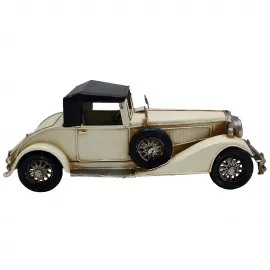 Dekoratif Eskitme Metal Koleksiyonluk Klasik Araba Maketi