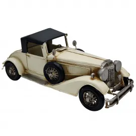 Dekoratif Eskitme Metal Koleksiyonluk Klasik Araba Maketi