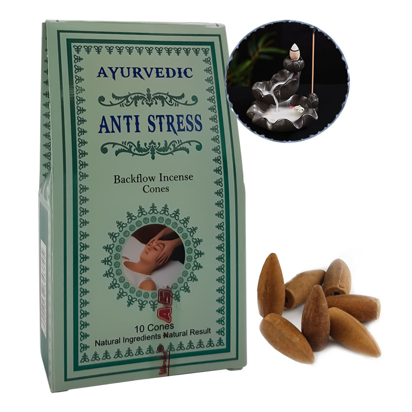 Ayurvedic Anti Stress Geri Akışlı Şelale Tütsü - 10 Adet