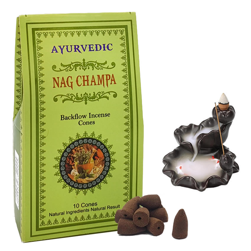 Ayurvedic Nag Champa Geri Akışlı Tütsü