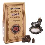 Ayurvedic Rose (Gül) Geri Akışlı Şelale Tütsü