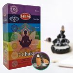 HEM 7 Chakras Geri Akış Şelale Koni Tütsü - 10 Adet