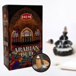 HEM Arabian Oud Geri Akış Şelale Koni Tütsü - 10 Adet