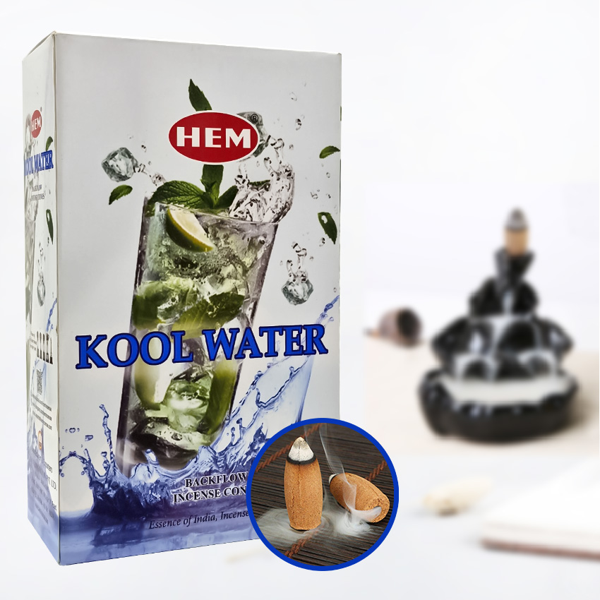 HEM Kool Water Geri Akış Şelale Koni Tütsü - 10 Adet