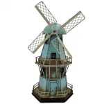 Dekoratif Metal Yel Değirmeni - Kumbara - Ev - Ofis - Cafe - Bar Dekorasyonu