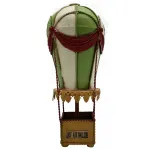 Dekoratif Metal Sıcak Hava Balonu - Yeşil