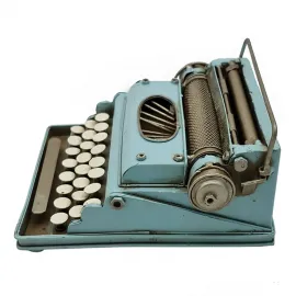 Dekoratif Metal Vintage Daktilo Biblo