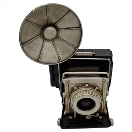 Dekoratif Retro Metal Kamera - Fotoğraf Makinesi