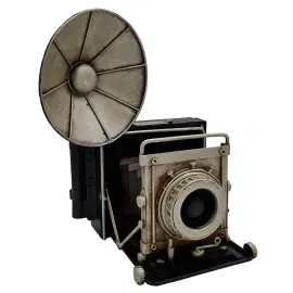 Dekoratif Retro Metal Kamera - Fotoğraf Makinesi
