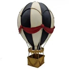Dekoratif Sıcak Hava Balonu - Siyah