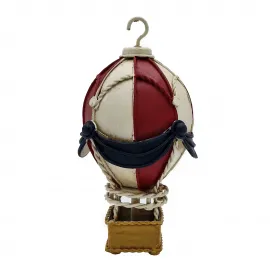 Minyatür El Yapımı Dekoratif Metal Sıcak Hava Balonu Biblo