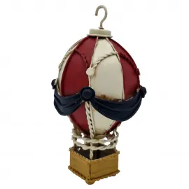 Minyatür El Yapımı Dekoratif Metal Sıcak Hava Balonu Biblo