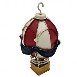 Minyatür El Yapımı Dekoratif Metal Sıcak Hava Balonu Biblo