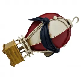 Minyatür El Yapımı Dekoratif Metal Sıcak Hava Balonu Biblo