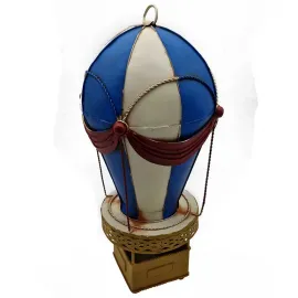 Dekoratif Sıcak Hava Balonu - Mavi