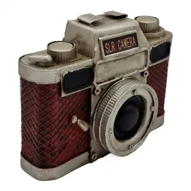 Dekoratif SLR Metal Fotoğraf Makinesi Biblo