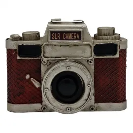 Dekoratif SLR Metal Fotoğraf Makinesi Biblo