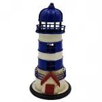Metal Deniz Feneri Dekoratif Biblo - Vintage Denizci Konseptli Hediyelik
